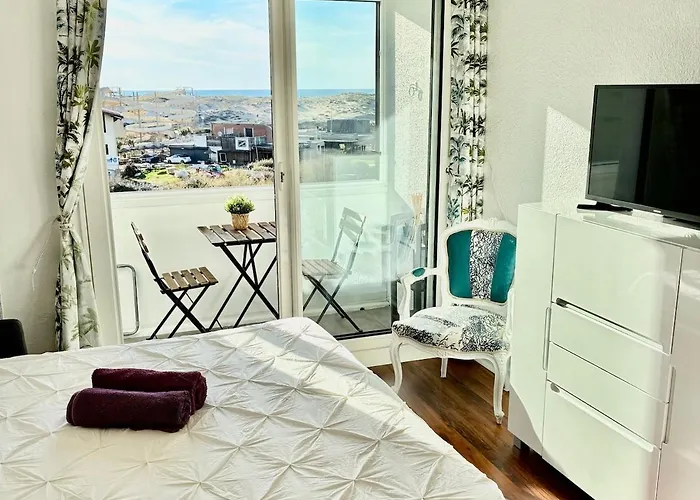 Sea View From Bed 100m Beach, Free Parking, Surf Διαμέρισμα